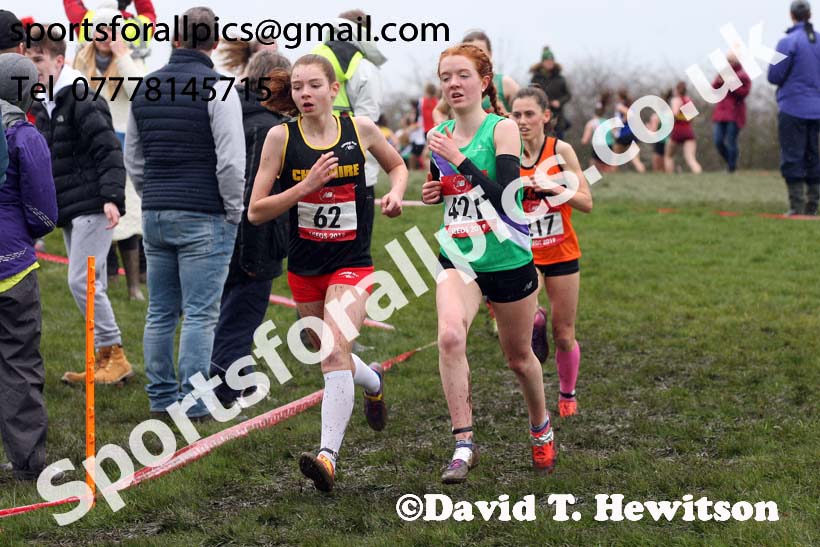 Intermediate girls 2019 New Balance English Schools Cross Country Champs, Temple Newsam, Leeds. Photo:  David T. Hewitson/Sports for All Pics